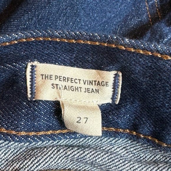 Madewell The Perfect Vintage Straight Jean Seamed Version N1585 size 27 - Picture 8 of 15